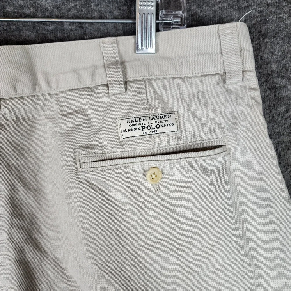 Polo Ralph Lauren Chino Shorts Mens 34 Prospect Short Tan Classic EUC